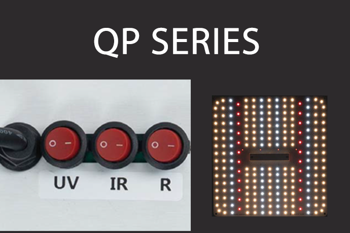 Boletim informativo: S&eacute;rie QP - V3.0 adicionou interruptores independentes &agrave; luz LED de crescimento de espectro completo, permitindo ajustar diferentes modos de ilumina&ccedil;&atilde;o conforme necess&aacute;rio.